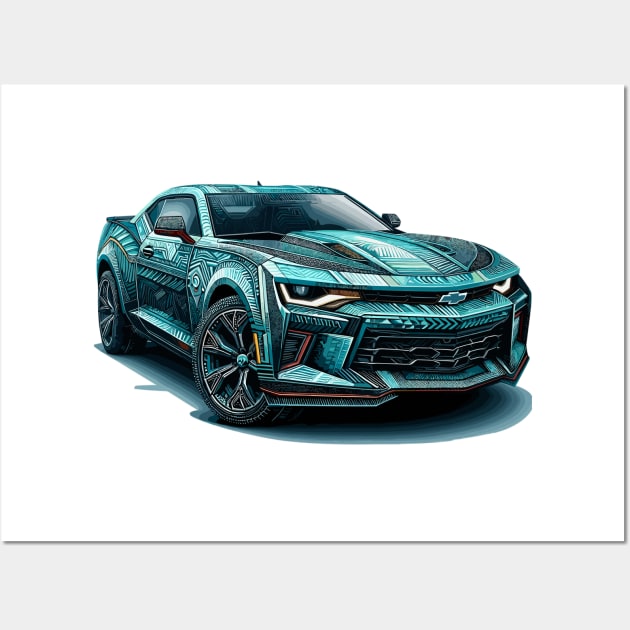 Camaro Wall Art by Vehicles-Art